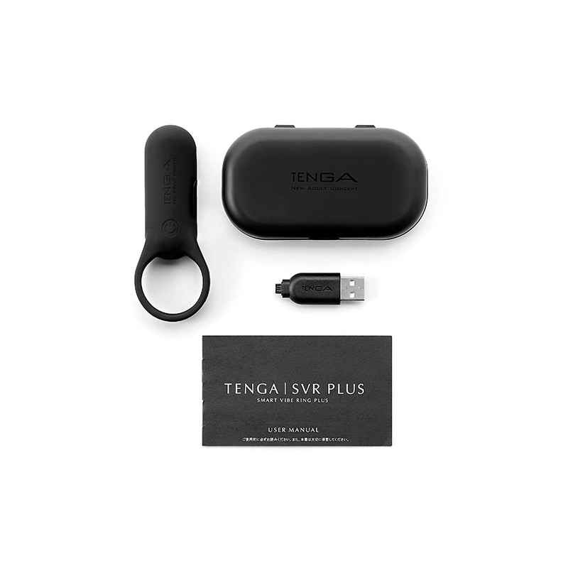 Pierścień wibrujący - Tenga SVR Smart Vibe Ring Plus Black